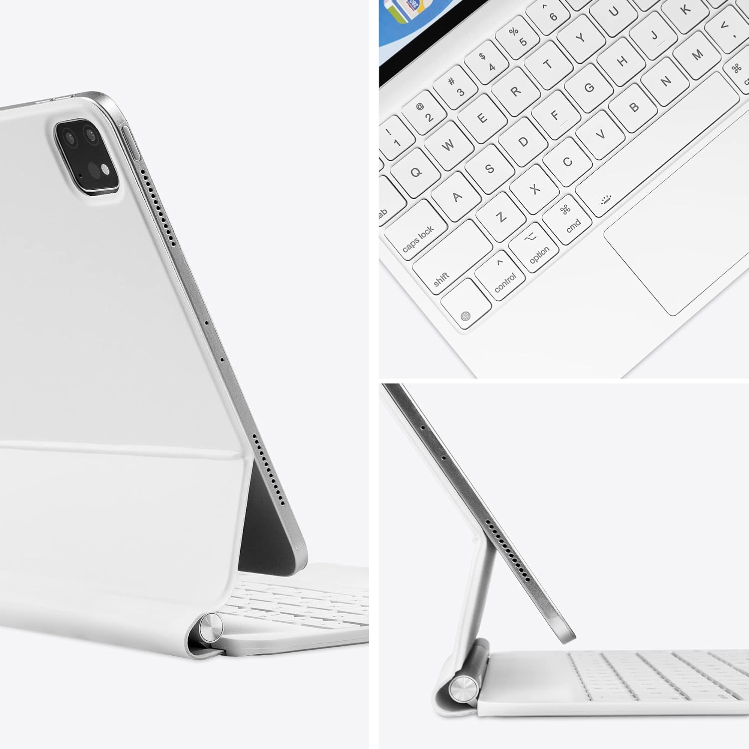 Magic Keyboard for Ipad 10Th Generation 2022 / Ipad(A16) 11Th Gen 2025, Floating Magnetic Keyboard Case Built-In Multi-Touch Trackpad Compatible with Ipad 10.9 Inch 10Th Gen, Backlit (White) image number 6