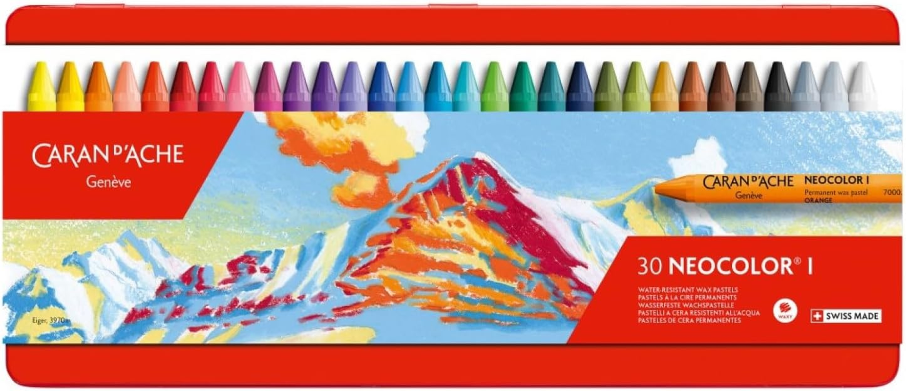 Neocolor I Water-Resistant Wax Pastels, 10 Colors image number 1