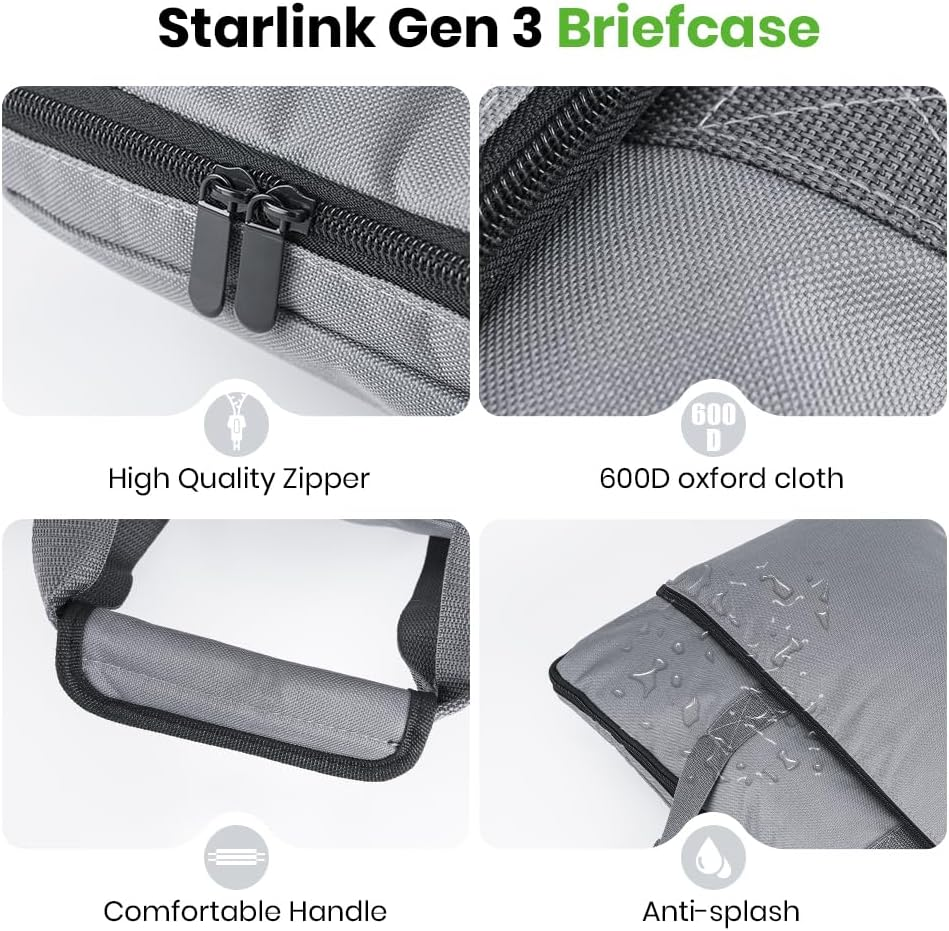 Starlink Gen 3 Satellite RV Carry Bag,Outdoor Travel Bag, Handbag for Starlink Dish and All Accessories image number 4
