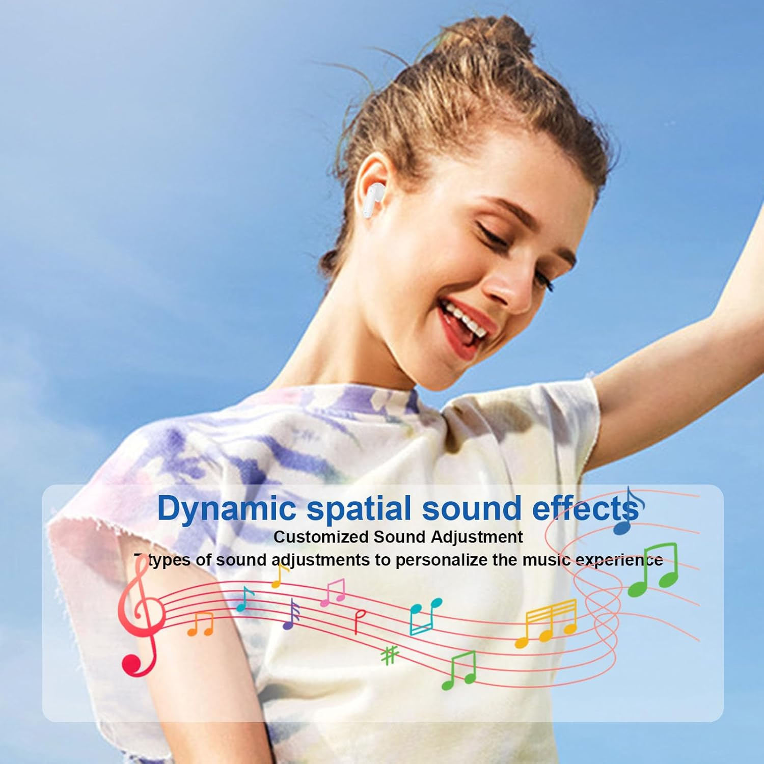 Luocute Language Translator Earbuds, Real Time Translation Earbuds, 144 Languages 5.4 Hifi with Color Screen Charging Case, Offers 6 Hours Play Time and 30 Hours Standby Time. (Black) image number 5