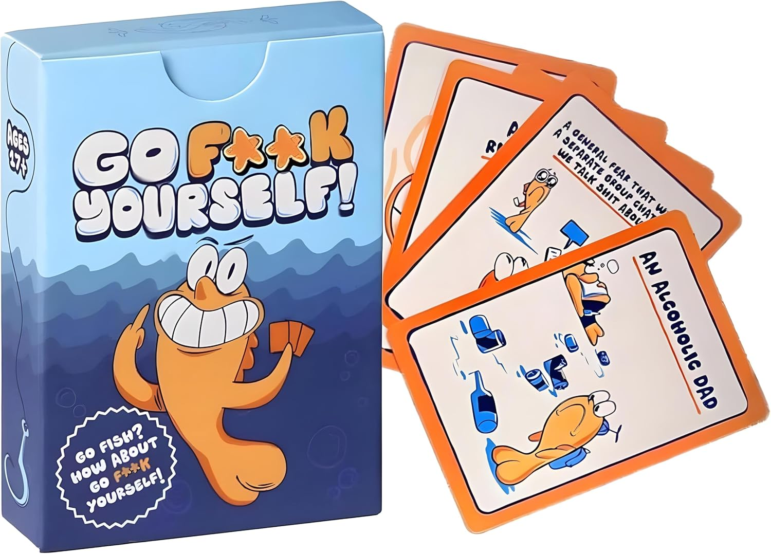 Go F K Yourself - the Go Fish Game of Life'S Little Humiliations, Adult Go Fish Card Game, Hilarious Card Games, Interactive Fun Family and Educational Games (1Pcs)