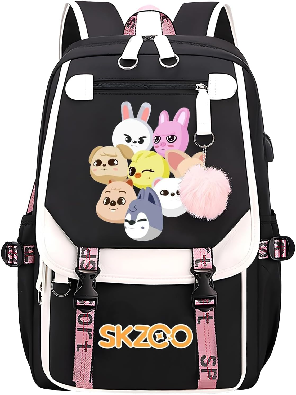 SERTAS Stra-Y Ki-Ds Backpack Merchandise K-Pop Fan Gifts Bag Korean Lightweight Travel Daypack for Stray Fans