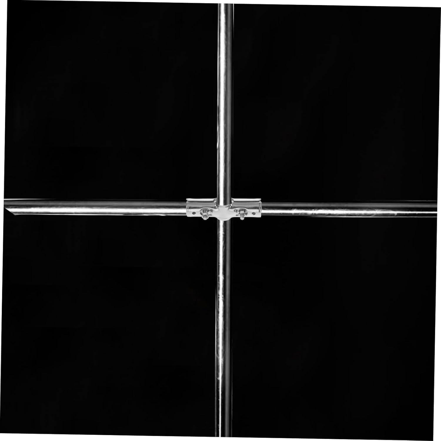 KONTONTY 2Pcs Stainless Steel Pipe Connector and Tube Clamp for Greenhouse Repair, Galvanized Metal Adapter T-Joint Design, Sturdy Greenhouse Supplies for Frame Fixing and Structure Reinforcement image number 6