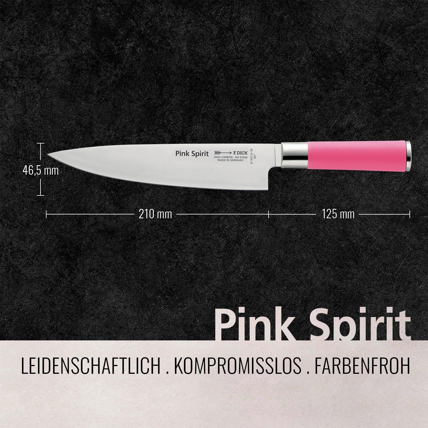 F.Dick Spirit Chef'S Knife, Pink, 21 Cm Blade Length image number 2