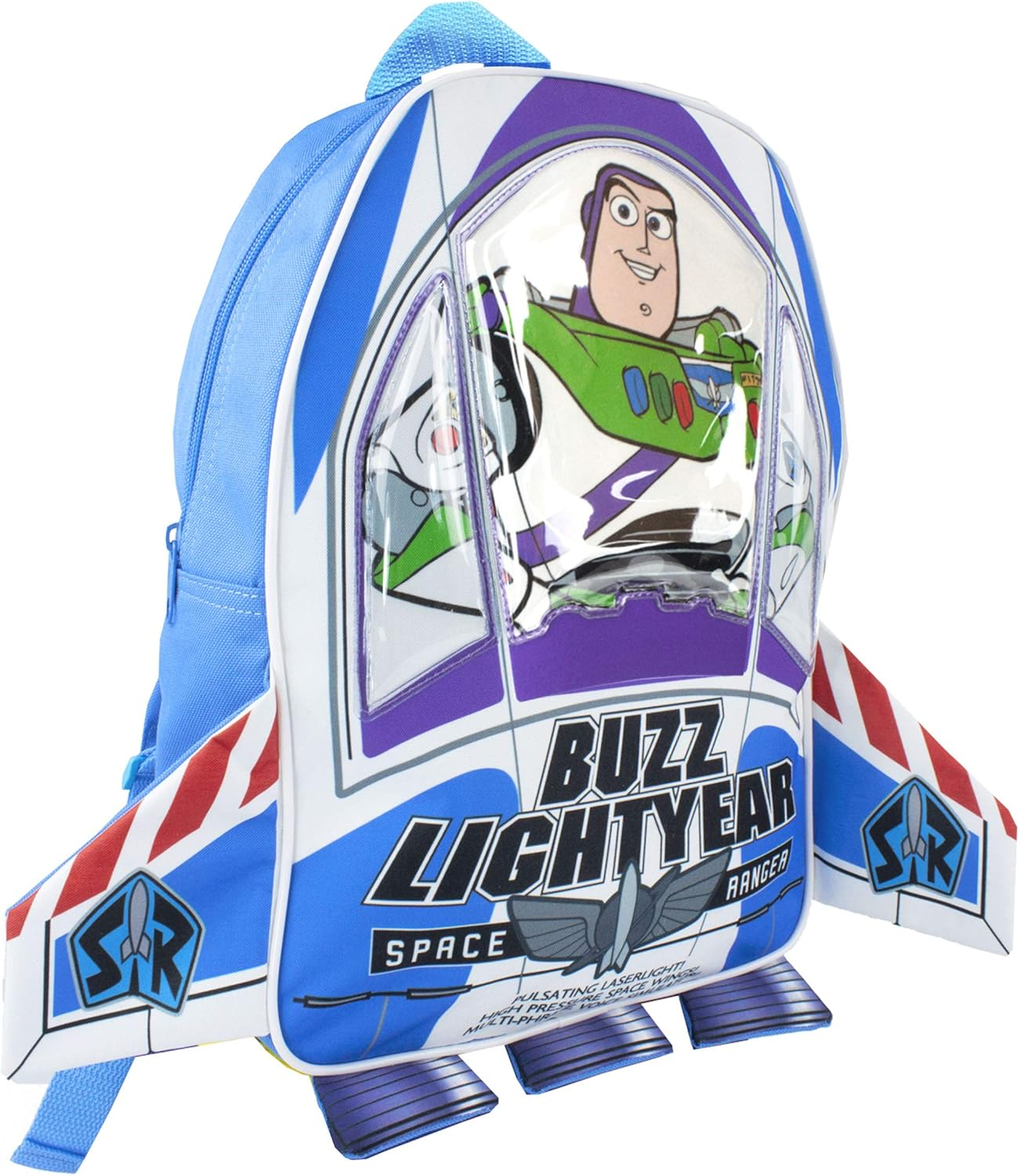Disney Toy Story Backpack Kids Buzz Lightyear 3D Rocket Rucksack Bag One Size image number 5