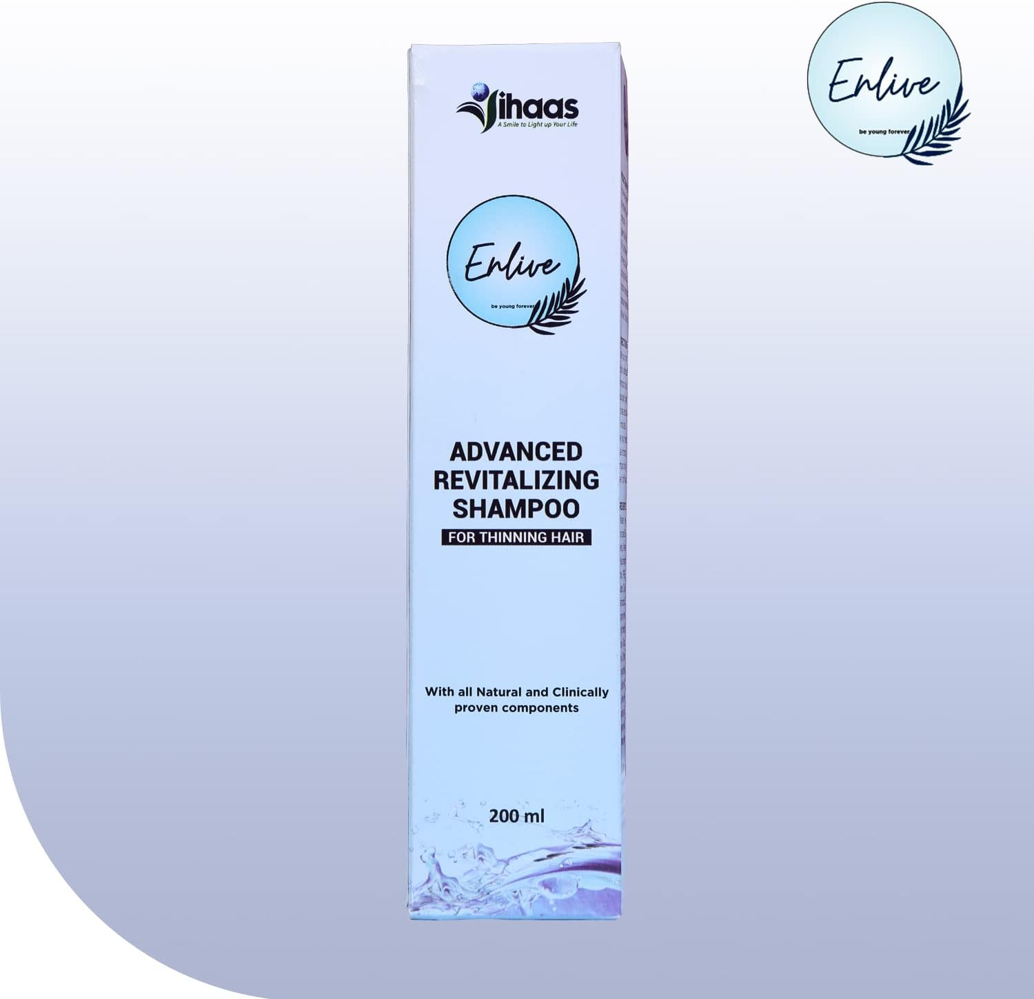 Enlive Revitalizing Shampoo | Protection against Fiber and Fizzy Hair, Mild Every Day Use Shampoo | Balances Ph | Reduces Hair Fall |200 Ml image number 4