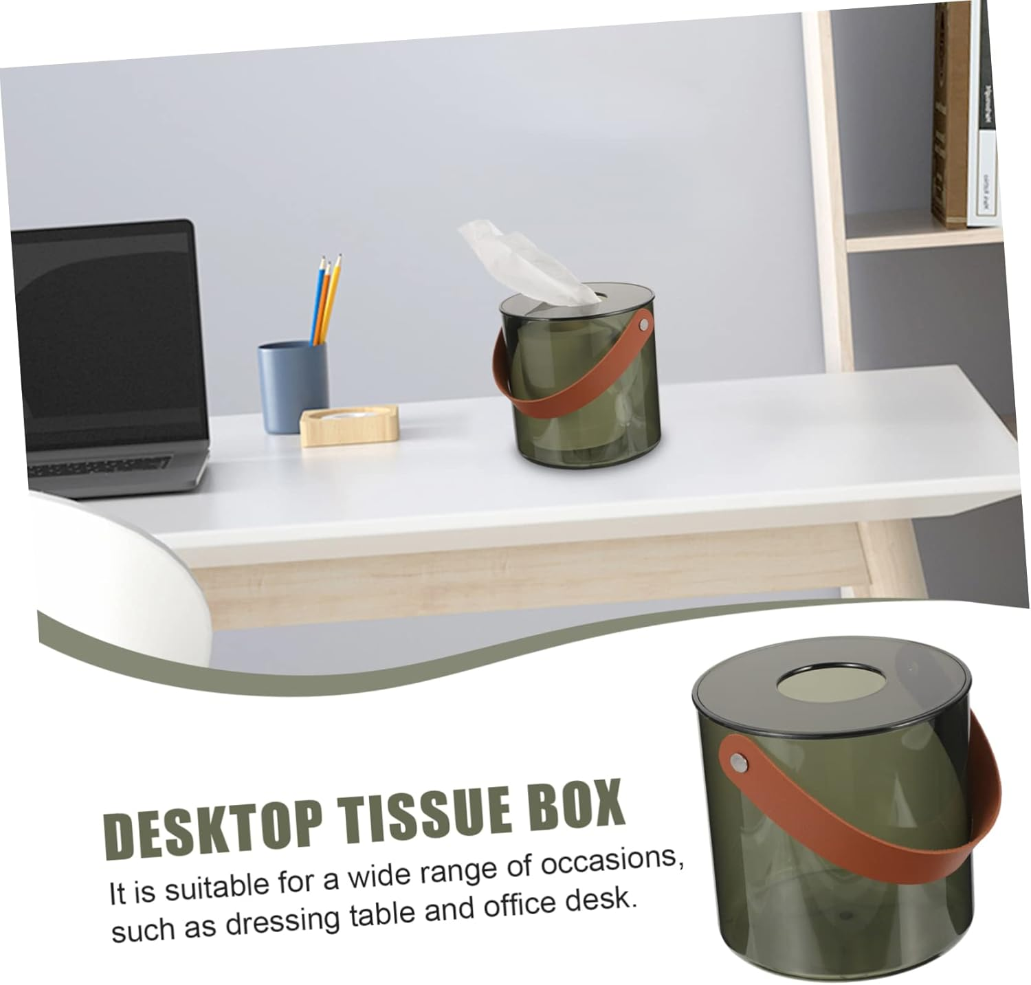 Wall-Mounted Tissue Storage Box round Napkin Paper Box Easy Access Tissue Holder