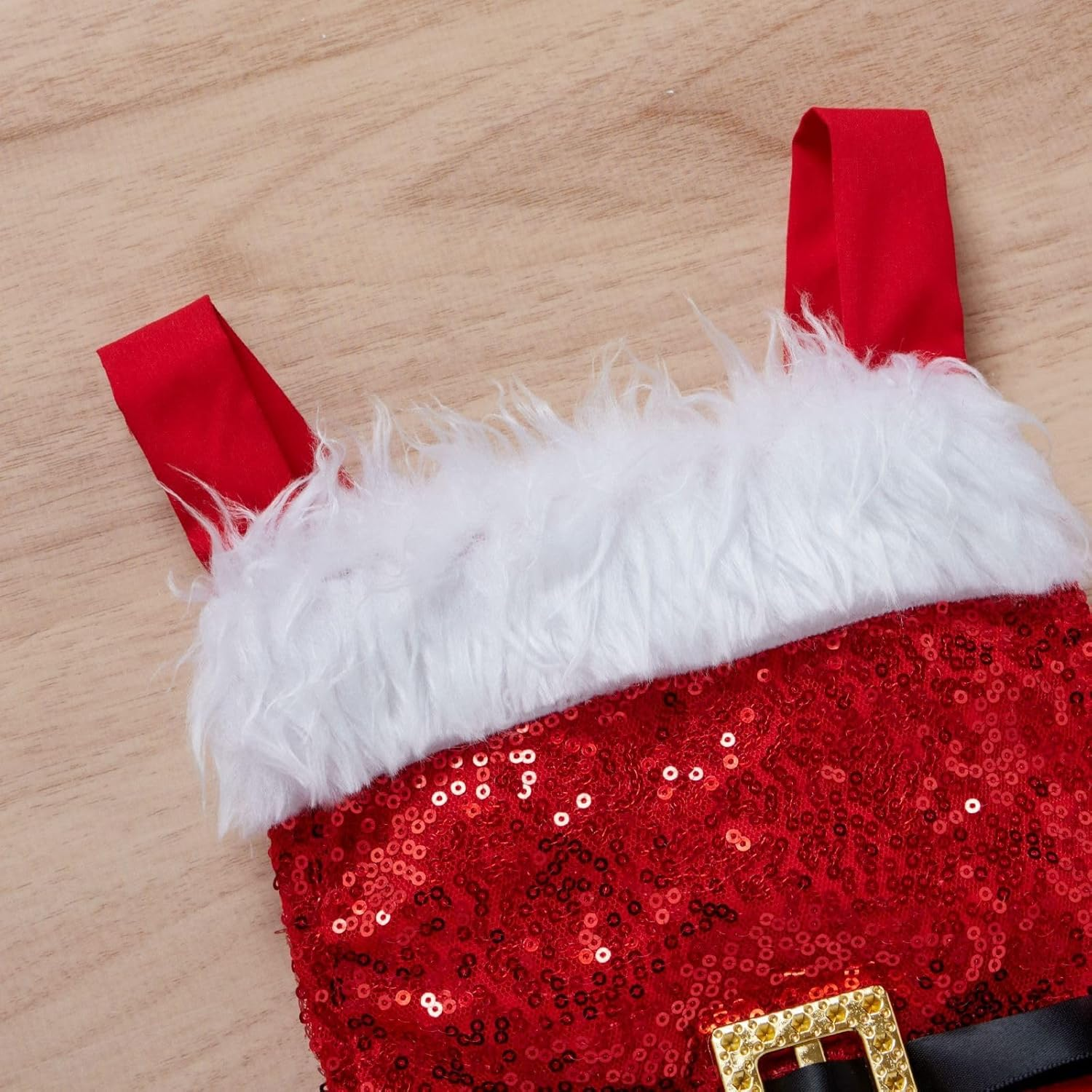 OONA&reg; Toddler Girls' Fluffy Sequined Sleeveless Strappy Short Tulle Skirt Christmas Romper Dress image number 2