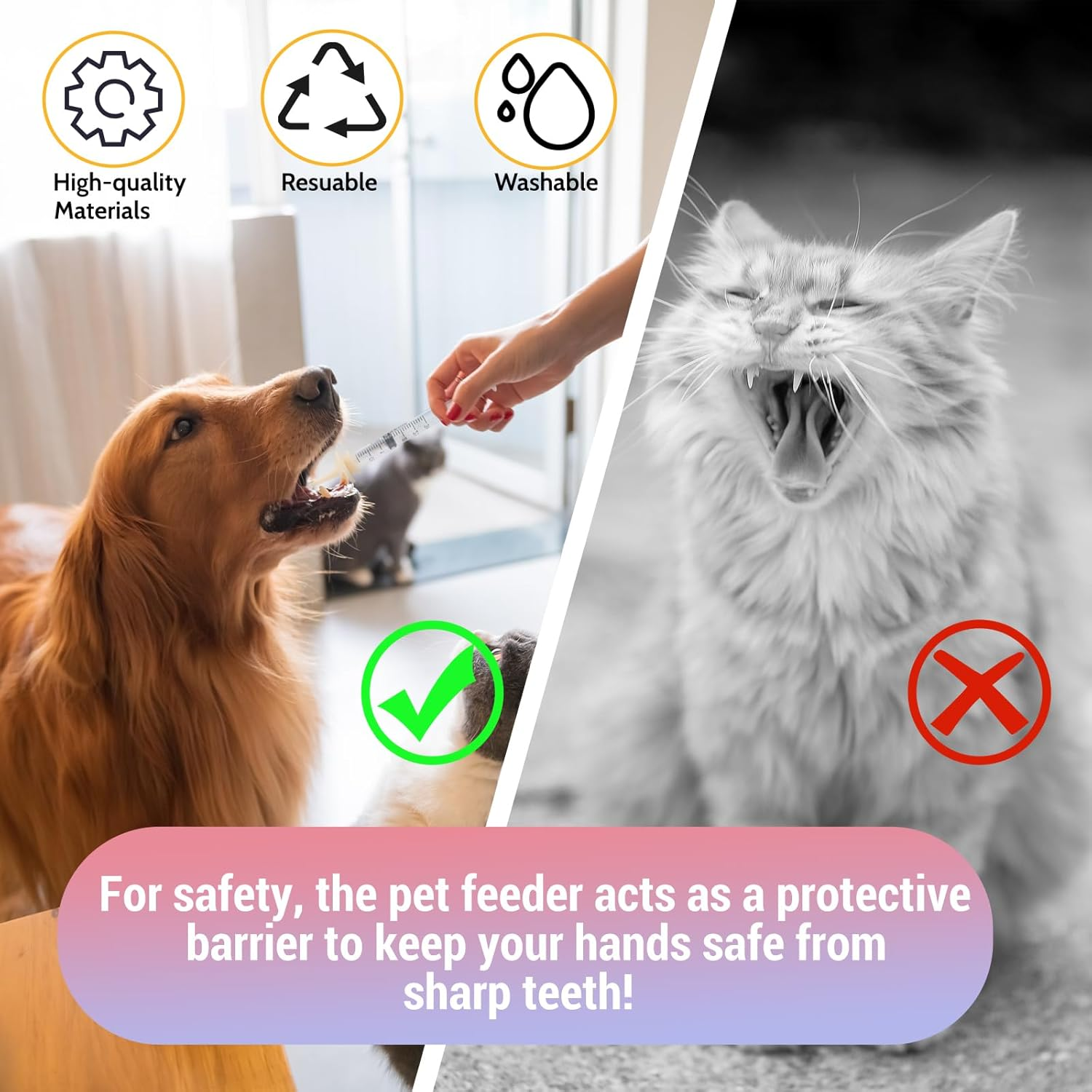 14PCS Pet Miracle Nipple for Kittens, 4PCS Kitten Feeding Syringe, 10PCS Kitten Nipples for Feeding Cats, Dogs, Small Animals and Rabbits, Cat Toys image number 4