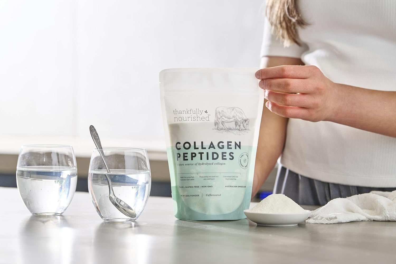 Thankfully Nourished Collagen Peptides 300G image number 3
