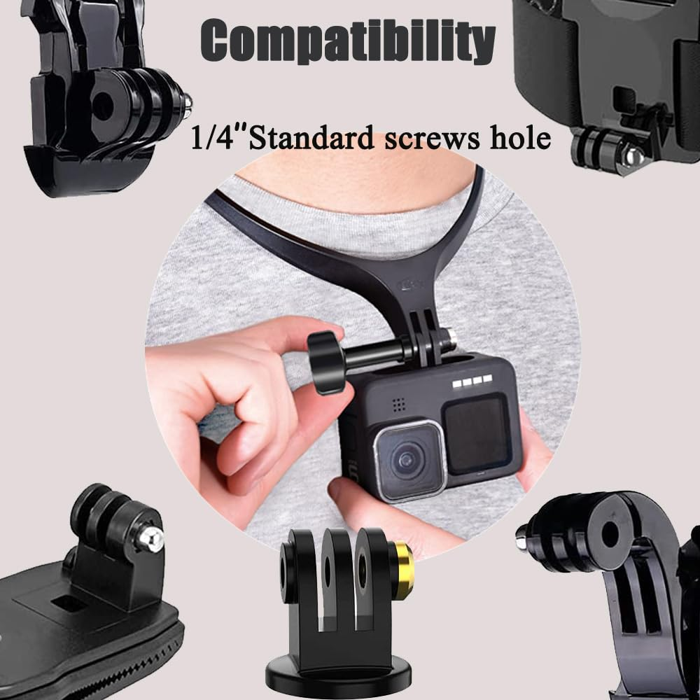 316 Stainless Steel Thumbscrew for Gopro Hero 11/10/9/8/7/6/5，Fire Rock Stainless Steel Screw for Insta360 ONE R and X3 X2-3Packs