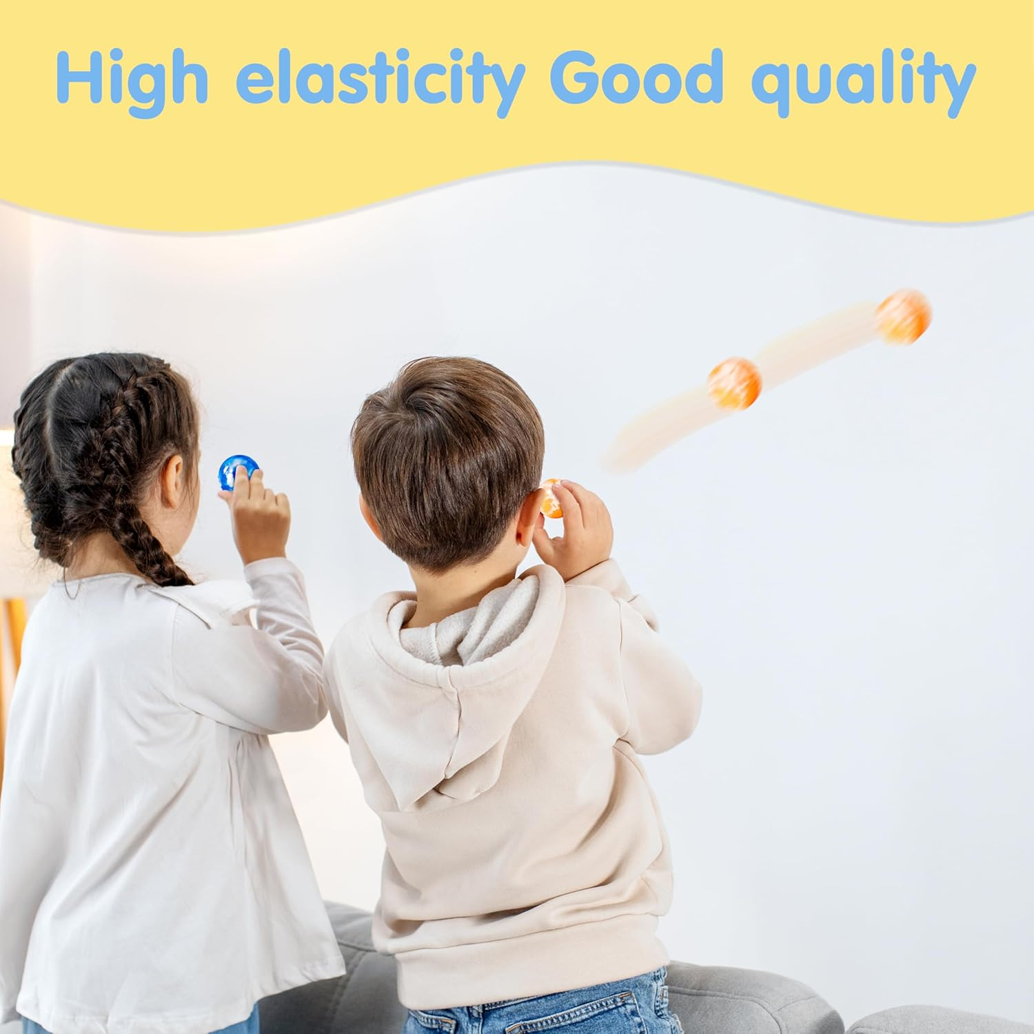 JOYIN 24 PCS Bouncy Balls, 6 Styles 32Mm Assorted Bouncy Balls Bulk with Storage Bag, High Bouncing Toys for Kids Party Favors Birthdays Gifts Goodie Bags Stuffers image number 2