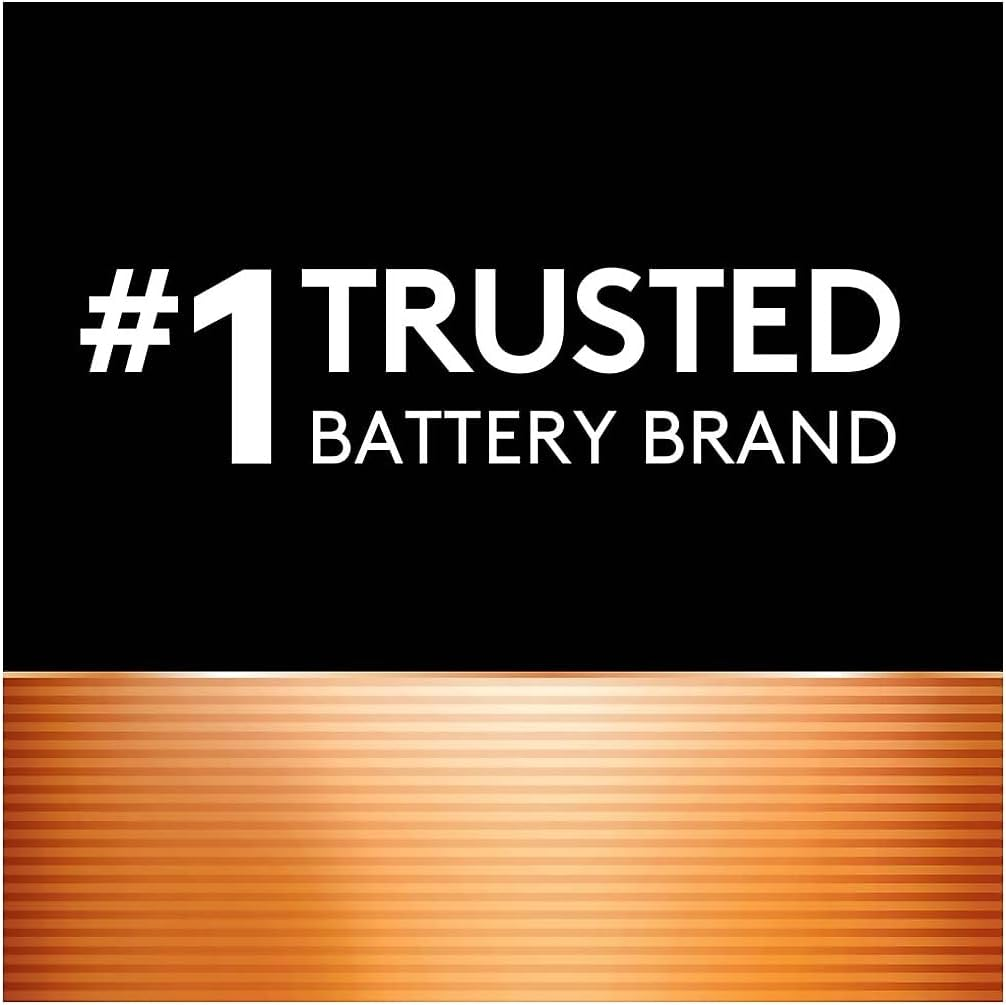 Long Lasting Power Duracell Alkaline D Battery 12 Pack, (03973)