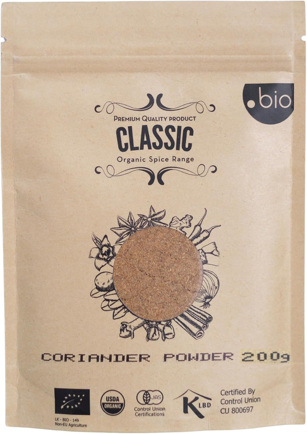 Organic Coriander Powder | Product of Sri Lanka | 200G | USDA Certified - Halal Certified- Kosher Cerftified &hellip; image number 3