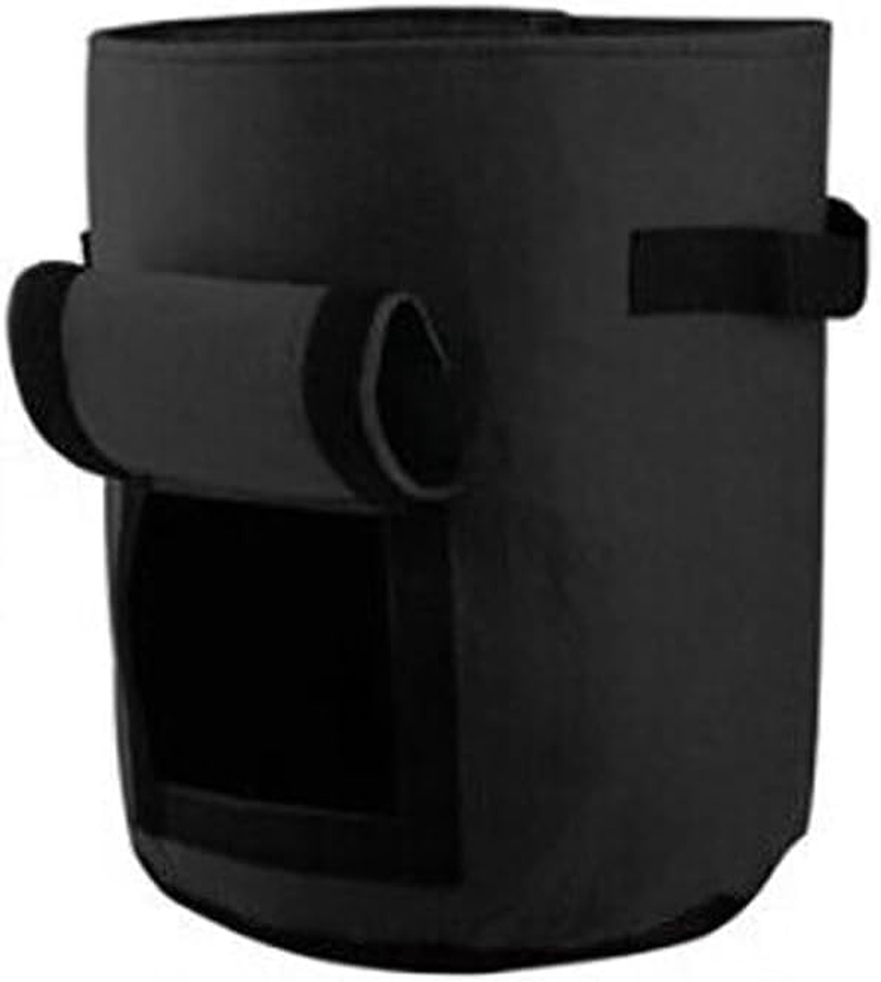 AIMALL 7/10 Gallon Potato Grow Planter Container Bag Pouch Root Plant Growing Pot Side Window - Root Vegetable Growing Pouch for Garden & Patio