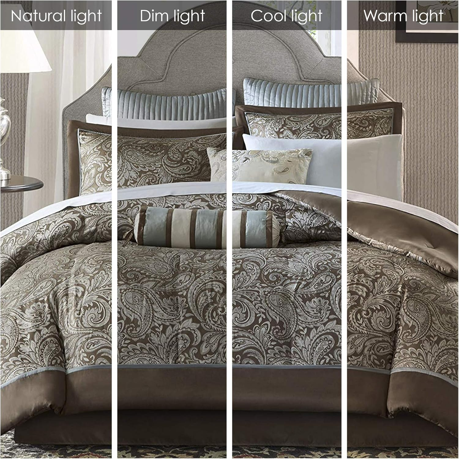 Madison Park Aubrey 6 Piece Jacquard Duvet Set, King/Cal King