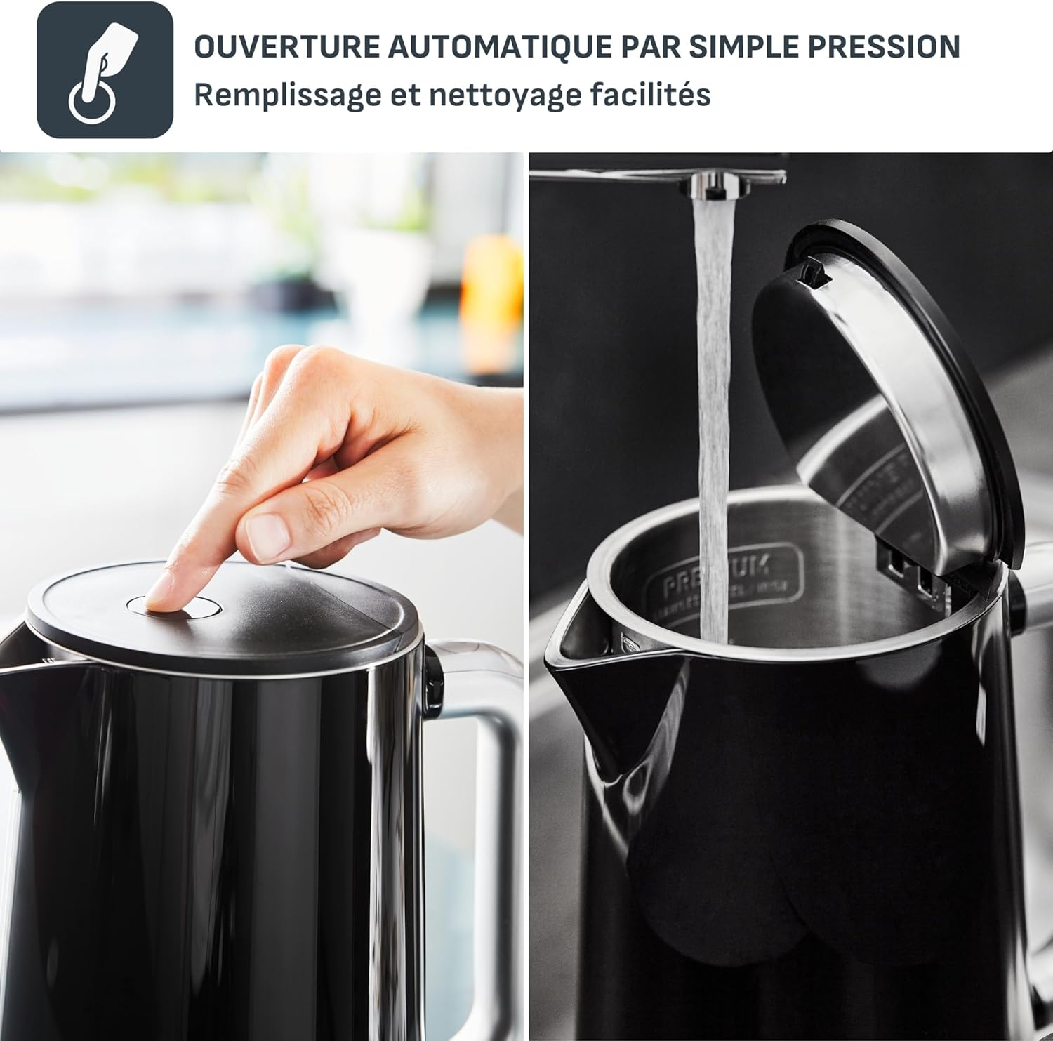 Tefal Smart & Light, Digital, 7 Positions, Black Electric Kettle image number 5