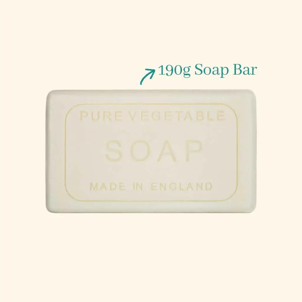 The English Soap Company Vintage Wrapped Soap Bar, Lemon Mandarin Shea Butter Soap Bar, Moisturising Soap Bar for Face and Body, Lemon Mandarin Scent 190G image number 4