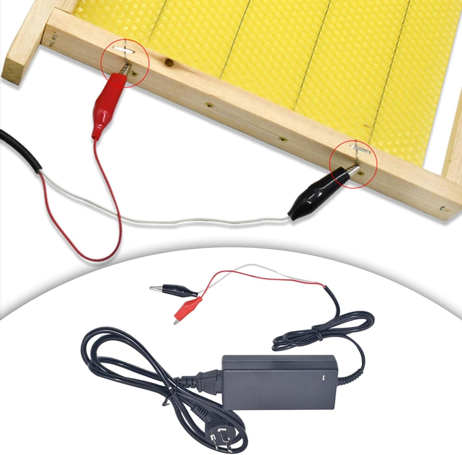 Electric Embedder Heating Box Wax Foundation Embedder 220V 12V 4A Beekeeping for Equipment Beekeeper, AU Adapter image number 6