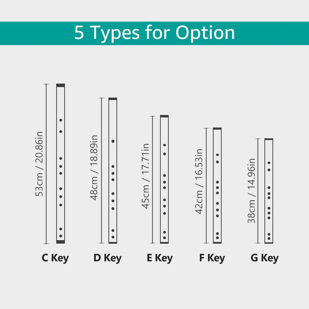 F Key Dizi Bamboo Flute C Se Traditional Musical Instrument with Carrying Bag for Beginners Music Rs Black F Key image number 2