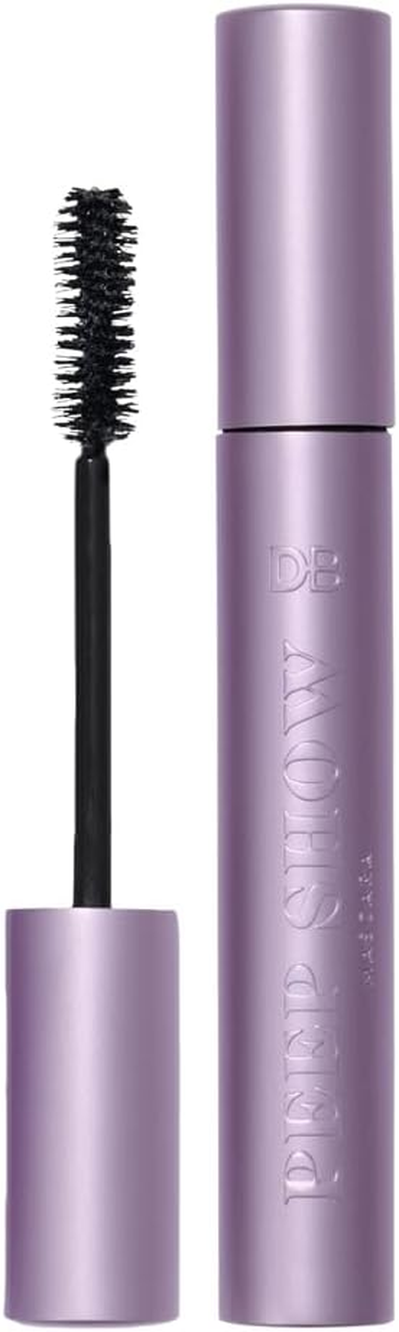 DB Cosmetics Mascara False Lash Effect Formula with Hourglass Brush Nourishing Hyaluronic Acid Pro Vitamin B5 Vitamin E Vegan Gentle for Sensitive Eyes Black Shade