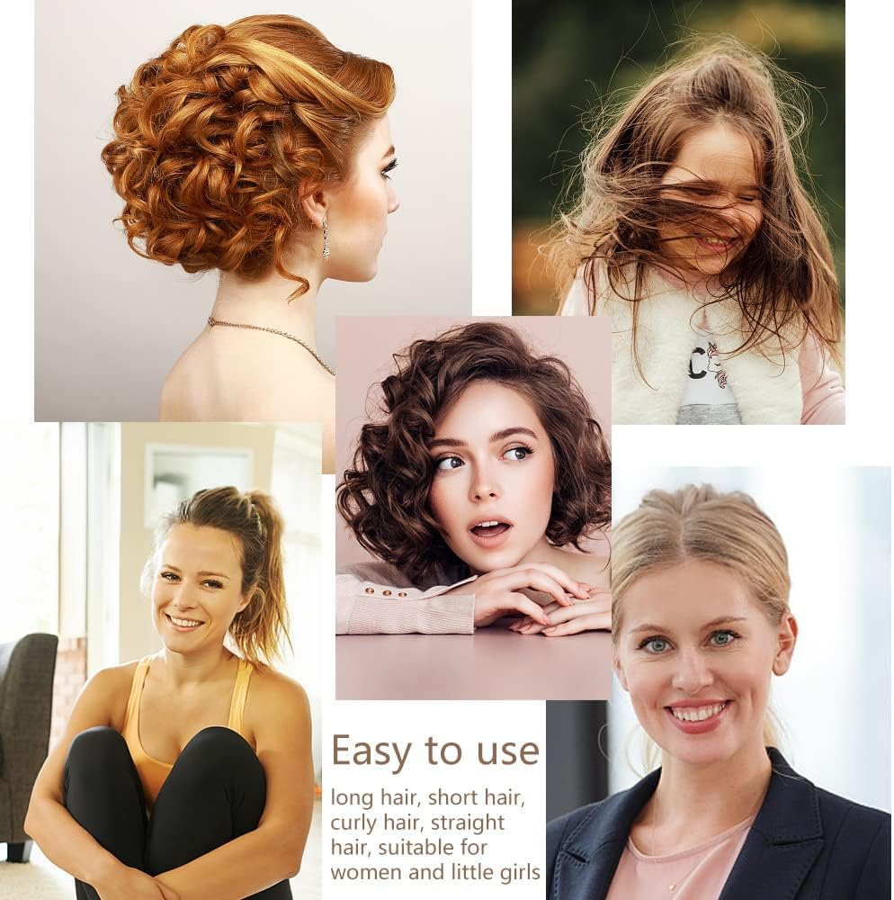 Witbicg Invisible Fluffy Hair Clip Hair Pads, Perfect Puff Hair Head, Puff Hair Head Pillow Head and Face Shape, Women'S and Girls Accessories, Pack of 2 (Black) image number 1