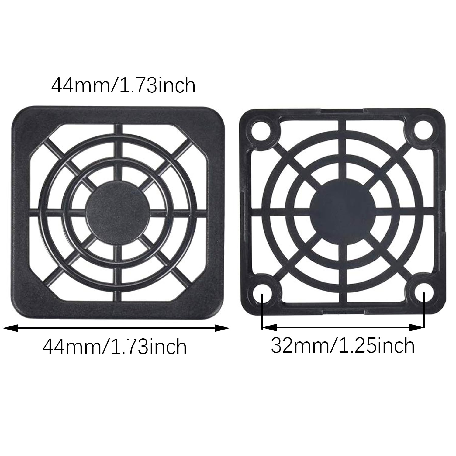 SQXBK 6PCS Cooling Ventilator Fan Filter Dust Cover Black 40MM Fan Cooling Fan for Computer Case Fan Dirt Filtration image number 4