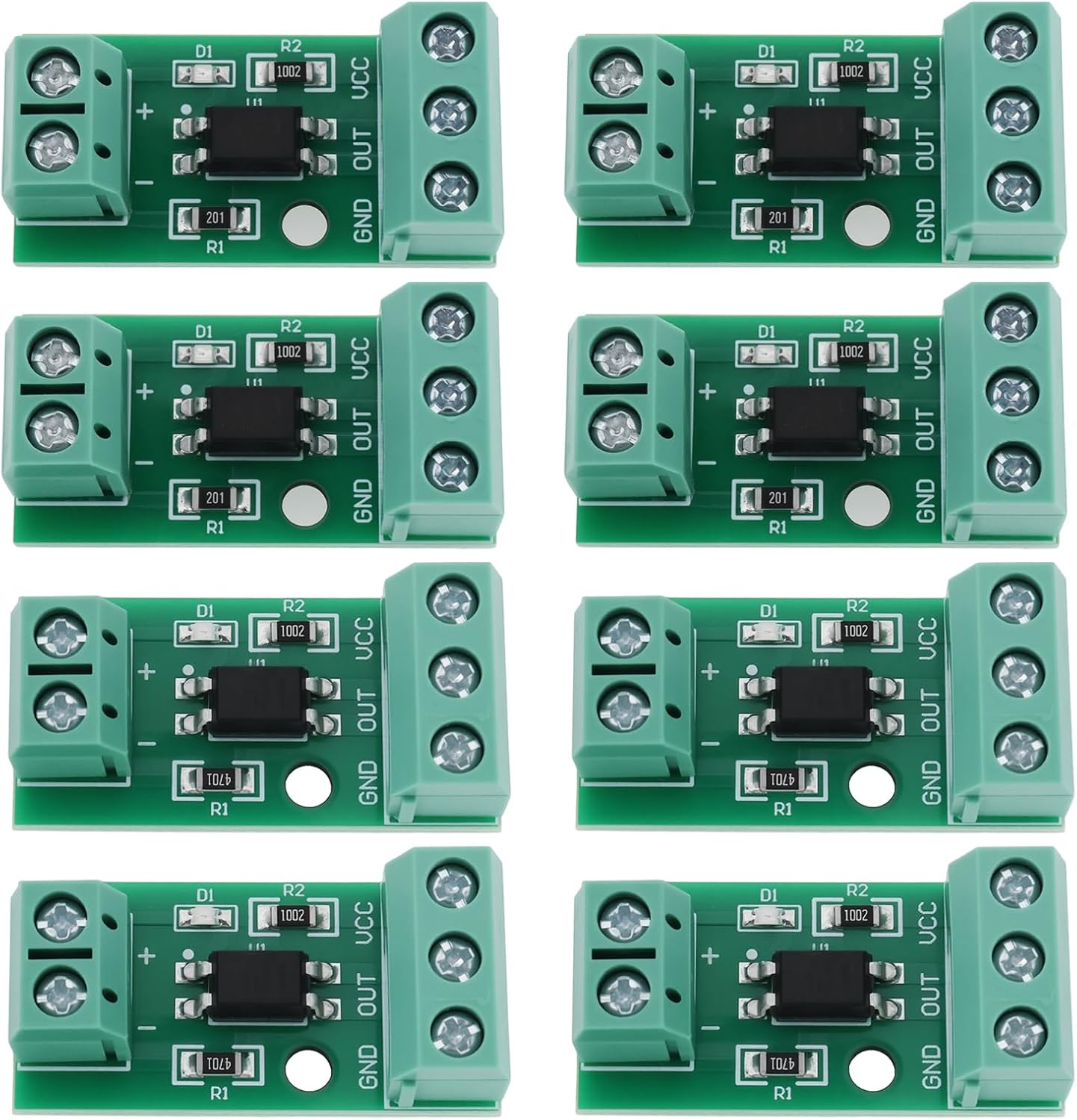 SING F LTD 4X 1-Channel PC817 Optocoupler Isolation Module (12V) Suitable for Photoelectric Isolator Signal Ssolation and Anti-Interference