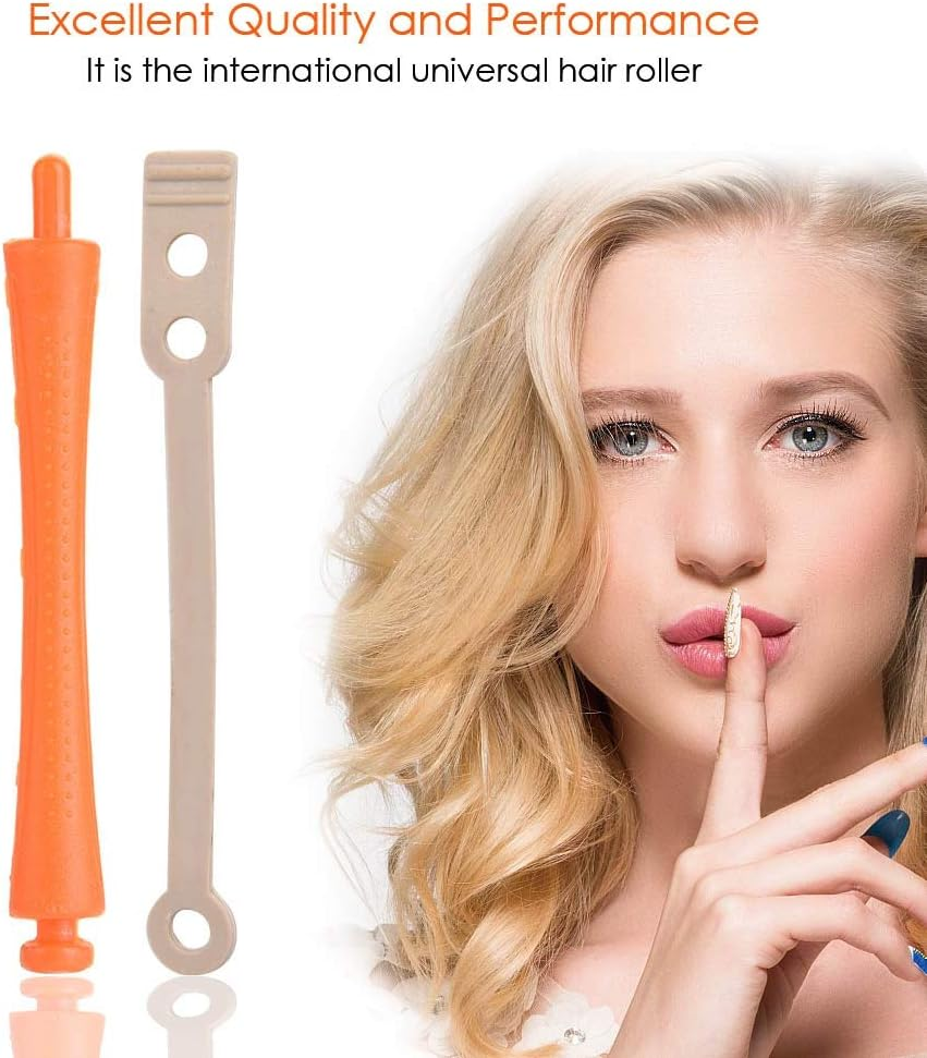 YUMILI Standard Hair Rollers in 8 Sizes, Heat Perm, Wave Bar, Hair Clip, Hair Rollers with Elastic Band (SH-3)