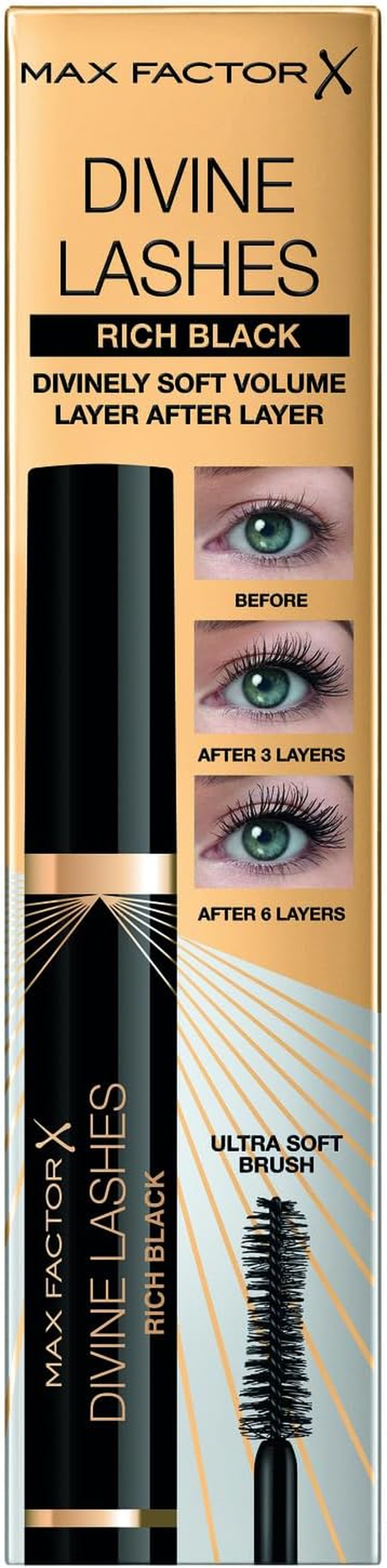 Max Factor Divine Lashes Waterproof Mascara Black 8Ml