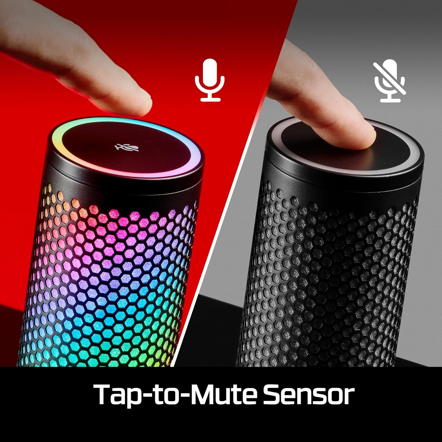 Hyperx Quadcast 2 S &ndash; USB Microphone, with RGB Lighting, Streaming and Podcasting, with On-Board Controls, LED Lighting, Removable Shock Mount, PC, Mac, USB-C - Black image number 6