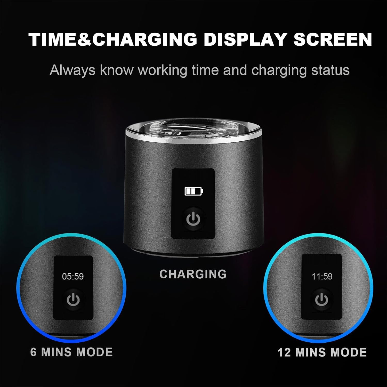 ALTHY Performance Bionic Hydrogen Water Generator Bottle Dupont SPE&PEM Dual Chamber Lonizer + Battery&Time Display image number 3