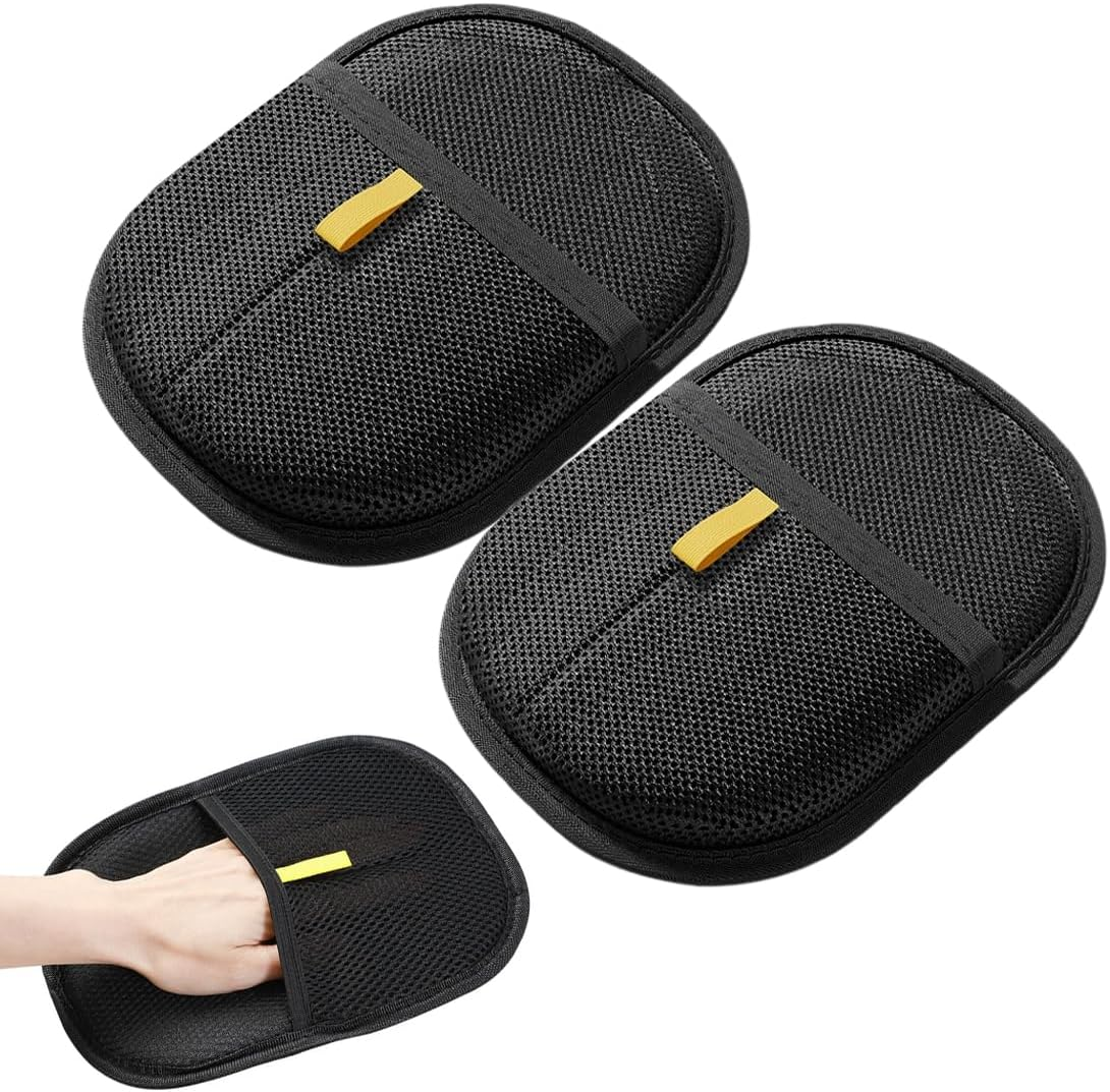 Pack of 2 Pet Grooming Gloves, Reusable Grooming Gloves for Cats and Dogs, Breathable Pet Hair Remover with Anti-Static Function image number 5