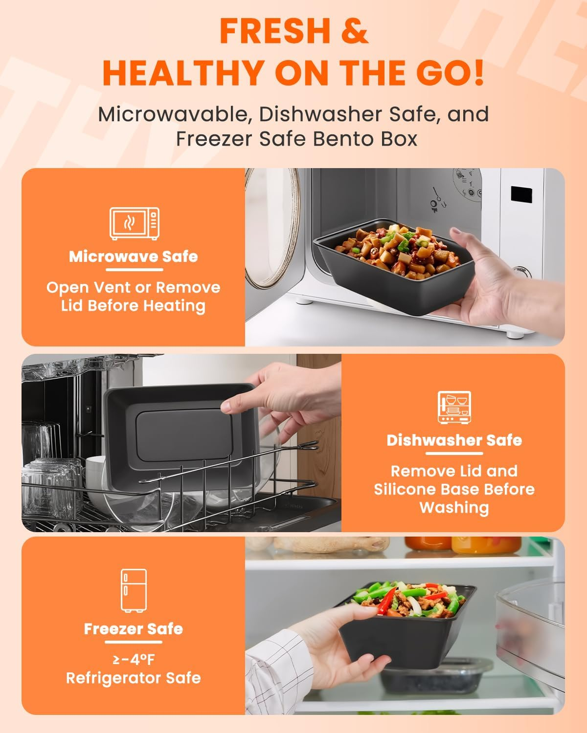 Sashion 65 Pack Meal Prep Container - 25Oz Takeaway Food Storage Containers with Lids, Bpa-Free Disposable Lunch Boxes, Stackable Plastic Food Box, Leakproof & Food Safe, Freezer Dishwasher Microwave