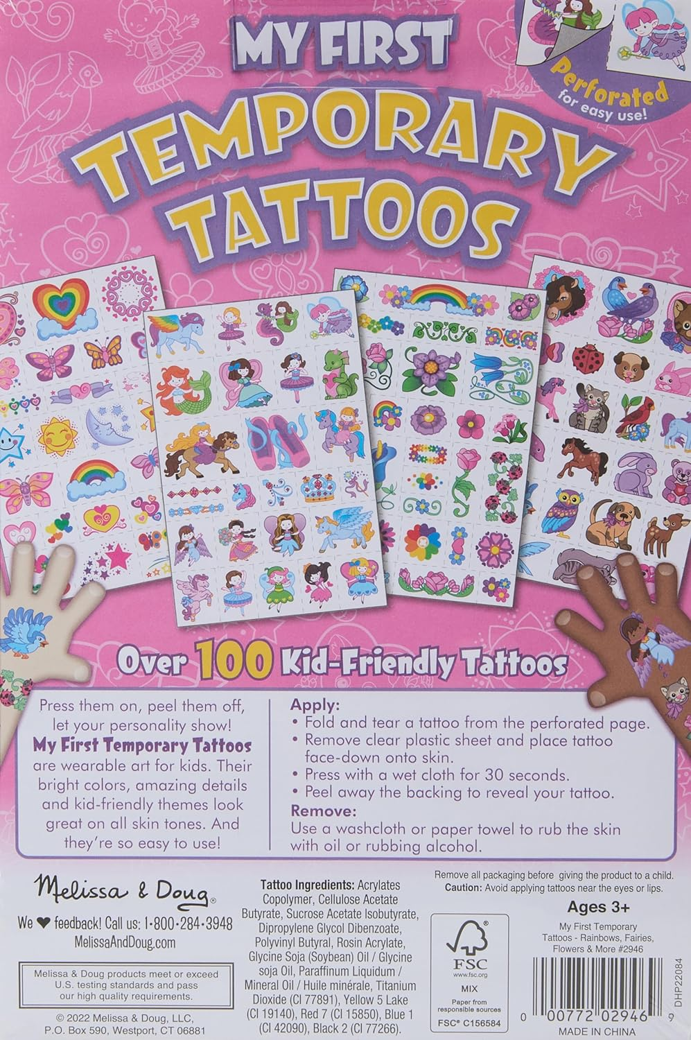 Melissa and Doug - My First Temporary Tattoos - Rainbows Fairi image number 5