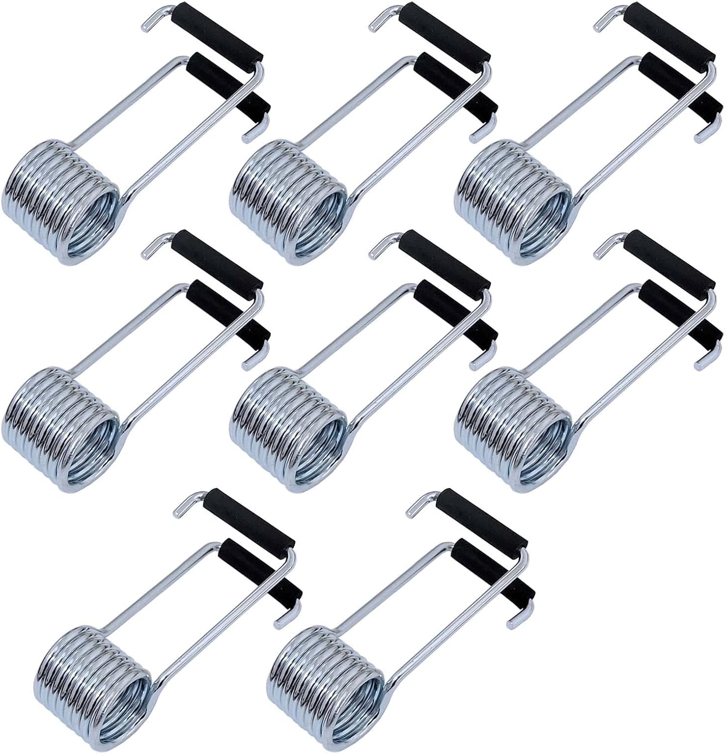 4 Packs Universal Butterfly Spring Door Closer Self-Closing with Rubber Bumpers, Fit for Door Butt Hinge Pins image number 3