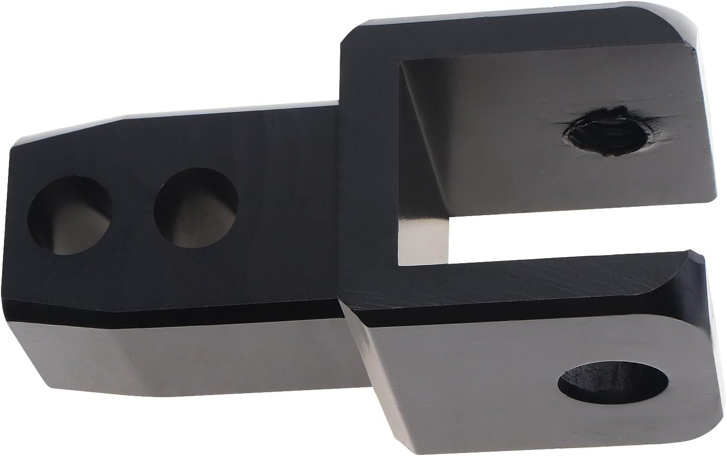 Windance 2Pcs M8 8MM Motorcycle Rear Shock Extender, Aluminum Alloy High Damping Device Height Extension Absorber Riser Adapter with Screws Enhance Your Ride Comfort (Black) - Blue image number 3