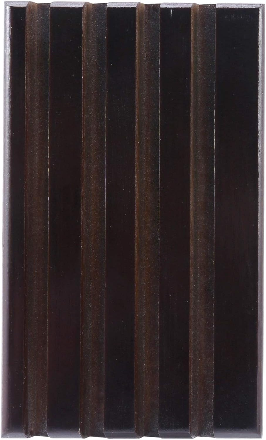 Spacesea Display Stand Rack Coin Holder 4 Rows Torched Wood Challenge Display Coin Holder Stand image number 2