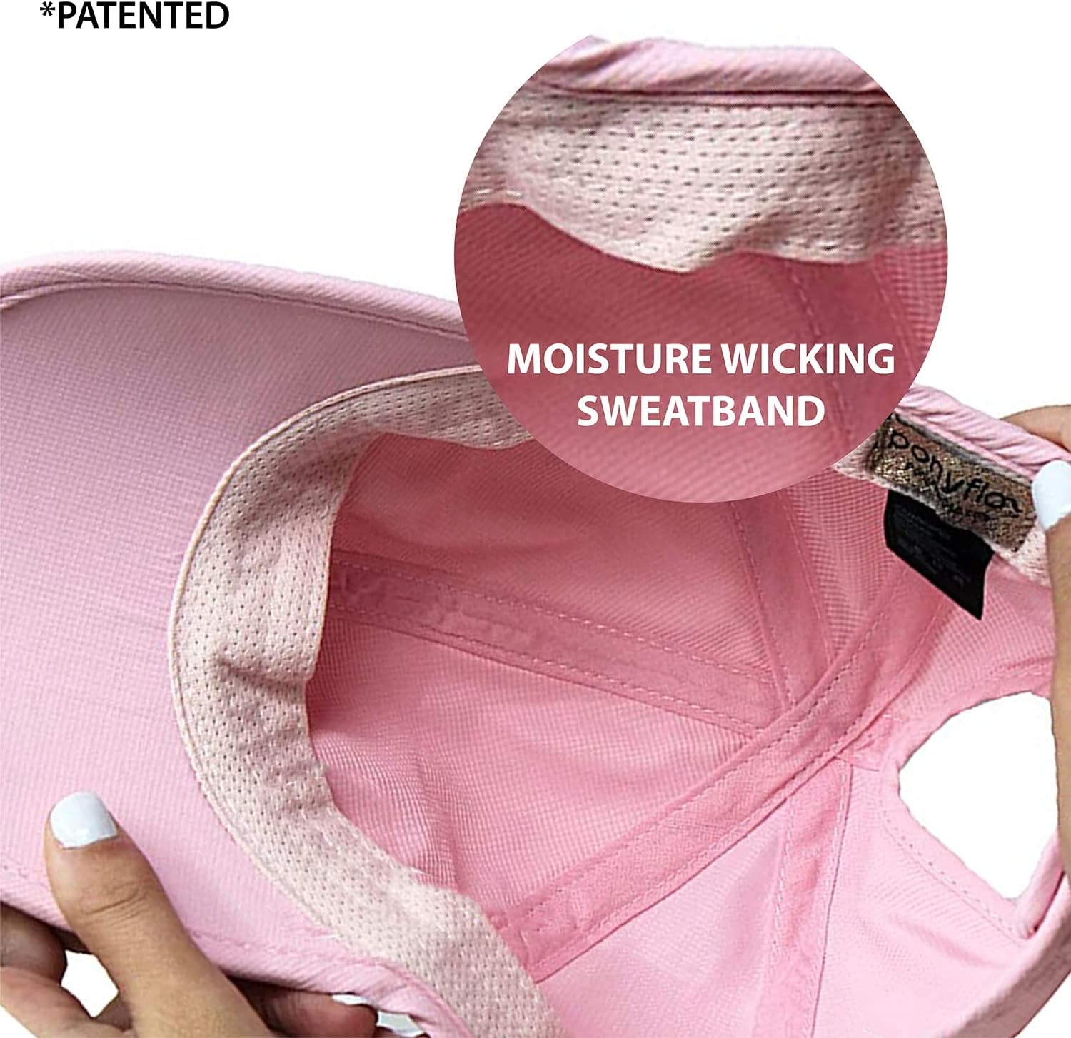 Ponyflo Active Ponytail Hat - Ponytail Caps for Women, Running Hat for Women, Curly Hair Ponytail Hat, Gym Ponytail Hats image number 4