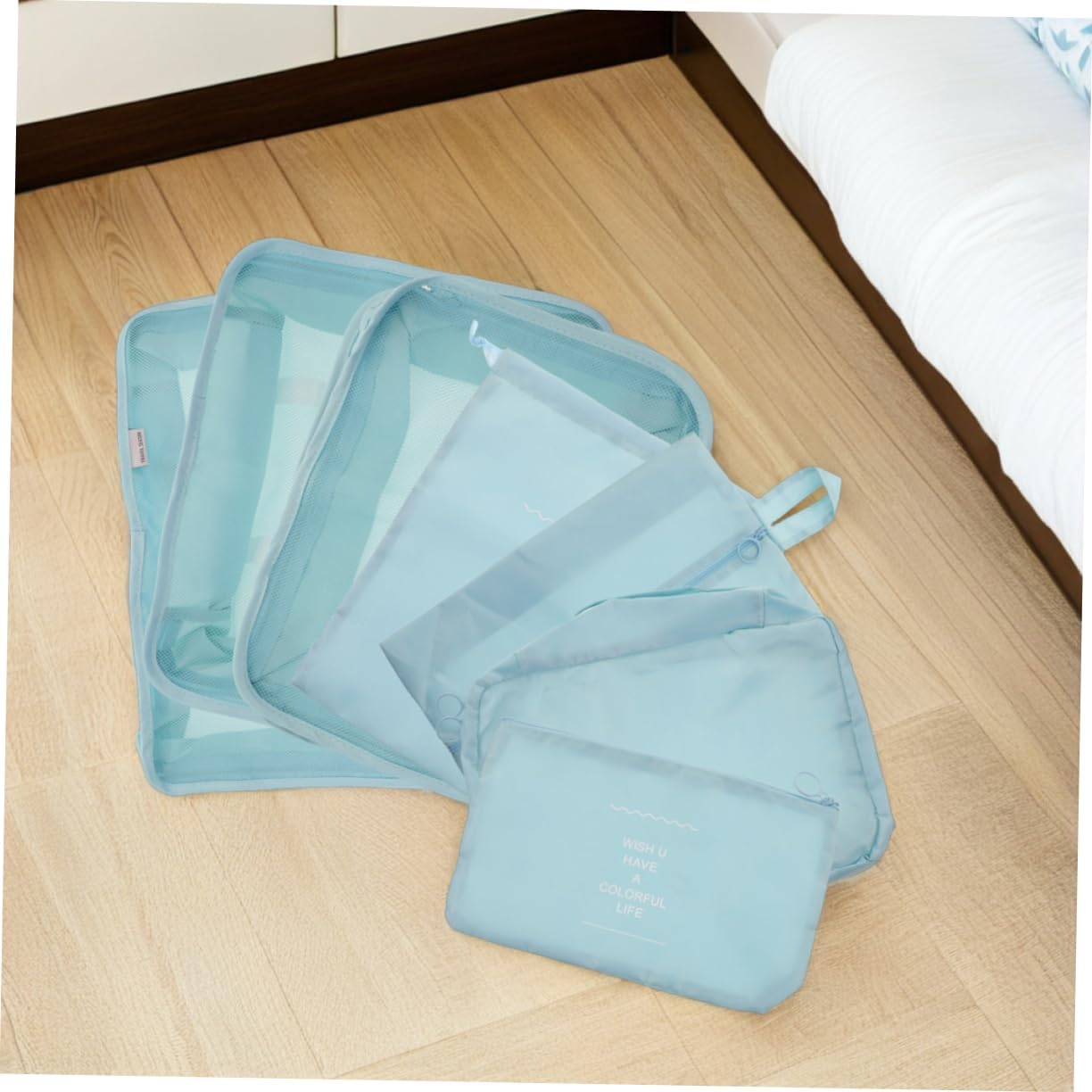 LALADEFIEE 14Pcs Travel Packing Cubes Luggage Organizer Packing Bags for Suitcases Compression Bags Toiletry Stylish Appearance for Business Trips image number 4