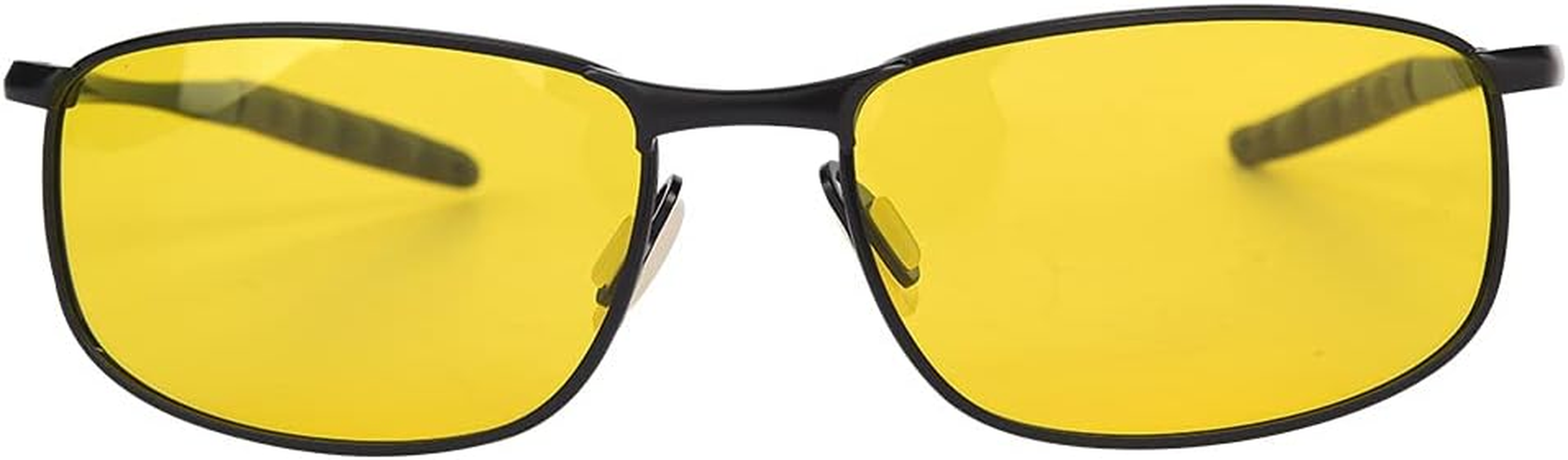 Yechiry Driving Glasses anti Glare Night Vision Goggles for Outdoor Sports Men Women, Polarized Sunglasses for Biking Fishing Hiking, Metal Frame Yellow Lens 2.4"X1.5" image number 5