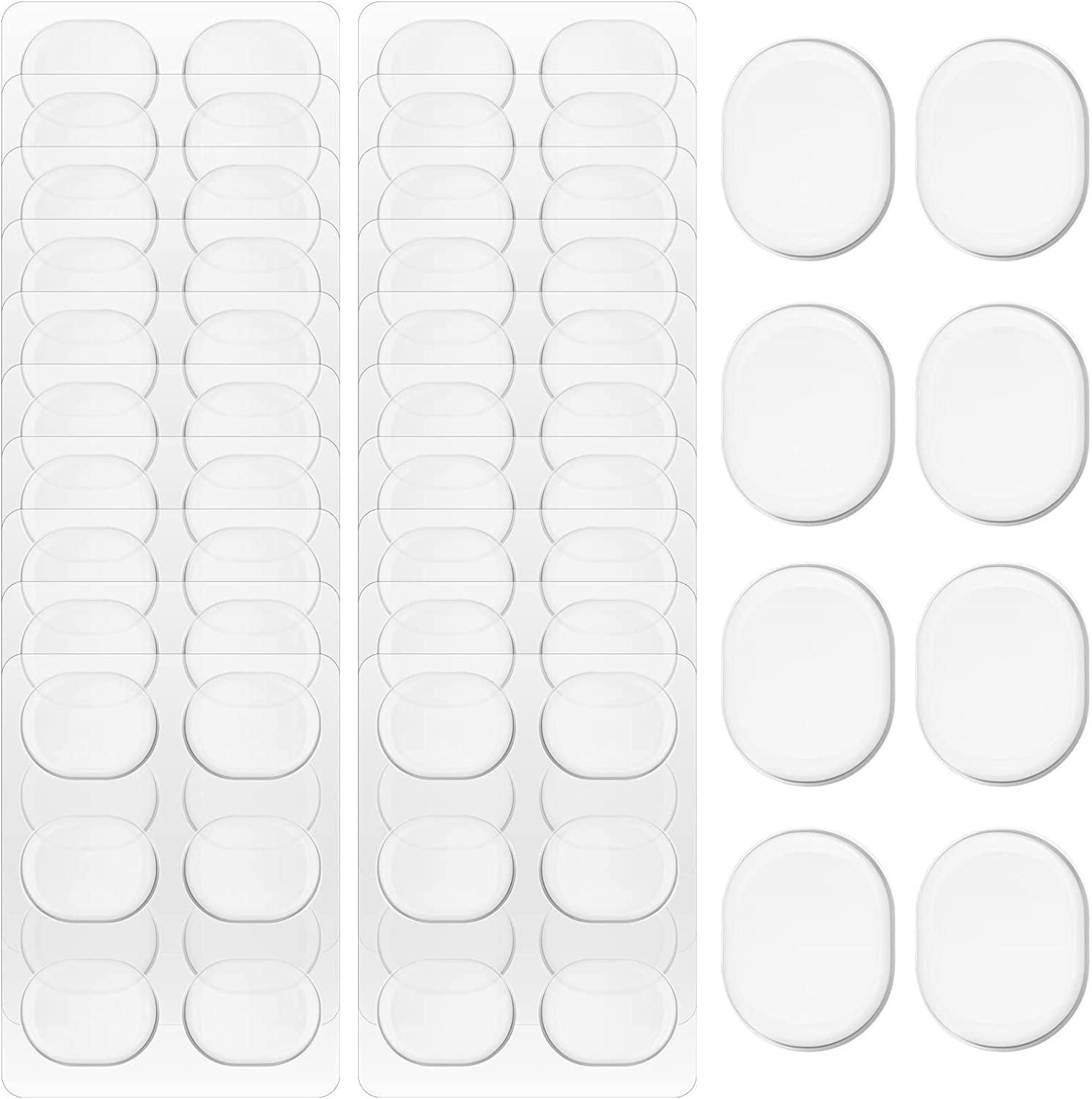 Yeshone 60 Pieces Drum Dampeners Gel Pads Silicone Soft Moon Gels for Drums Cymbals Tone Control Accessories image number 3