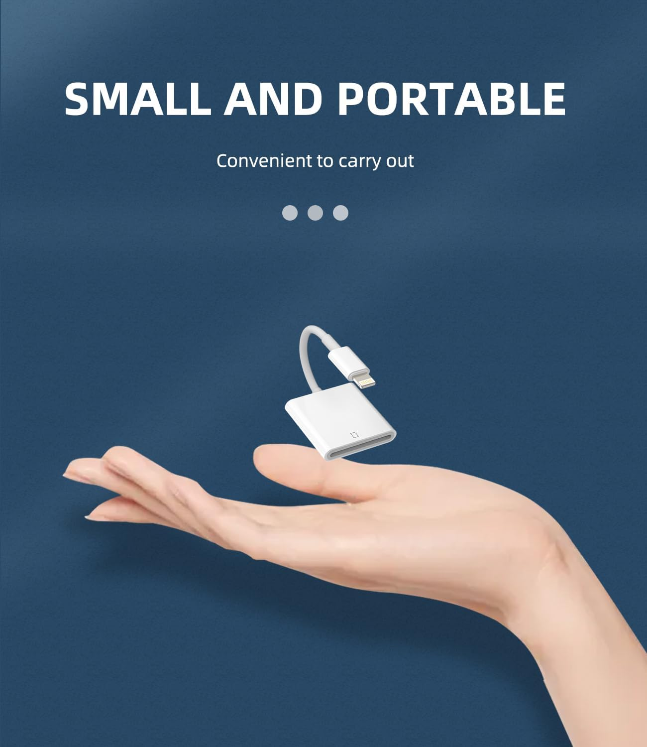 Lightning SD Card Reader for Iphone 14 13 12 Pro Max for Apple MFI Certified Adapter for Ipad Digital Camera Photo Transfer Memory Accessories Adaptor Drive Stick Converter Lighting Storage Connection image number 2