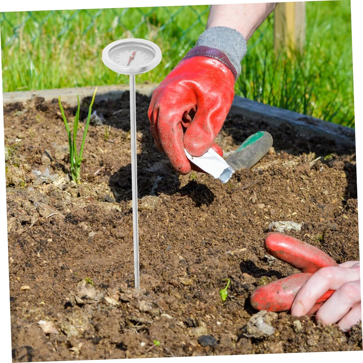 PHENOFICE Outdoor Soil Thermometer Compost Probe for Accurate Soil Measurement Compact and Portable Gardening Tool for Backyard Composting image number 6