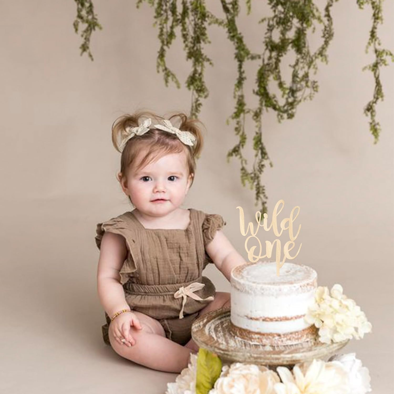 30 Pack Monstera Leaf One Cupcake Toppers Glitter Wild One Cupcake Picks Palm Leaves 1St Birthday Cake Decorations for Jungle Safari Theme Baby Shower Kids First Birthday Party Supplies (Color-02) image number 4