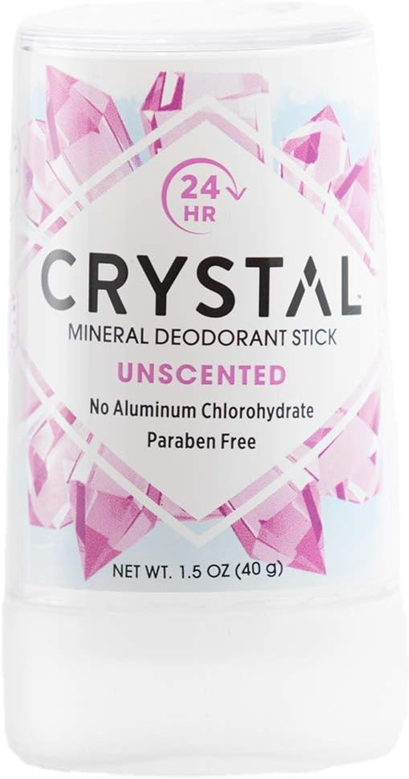 Crystal Body Deodorant Travel Stick, Unscented 1.5 Oz (Pack of 4) image number 1