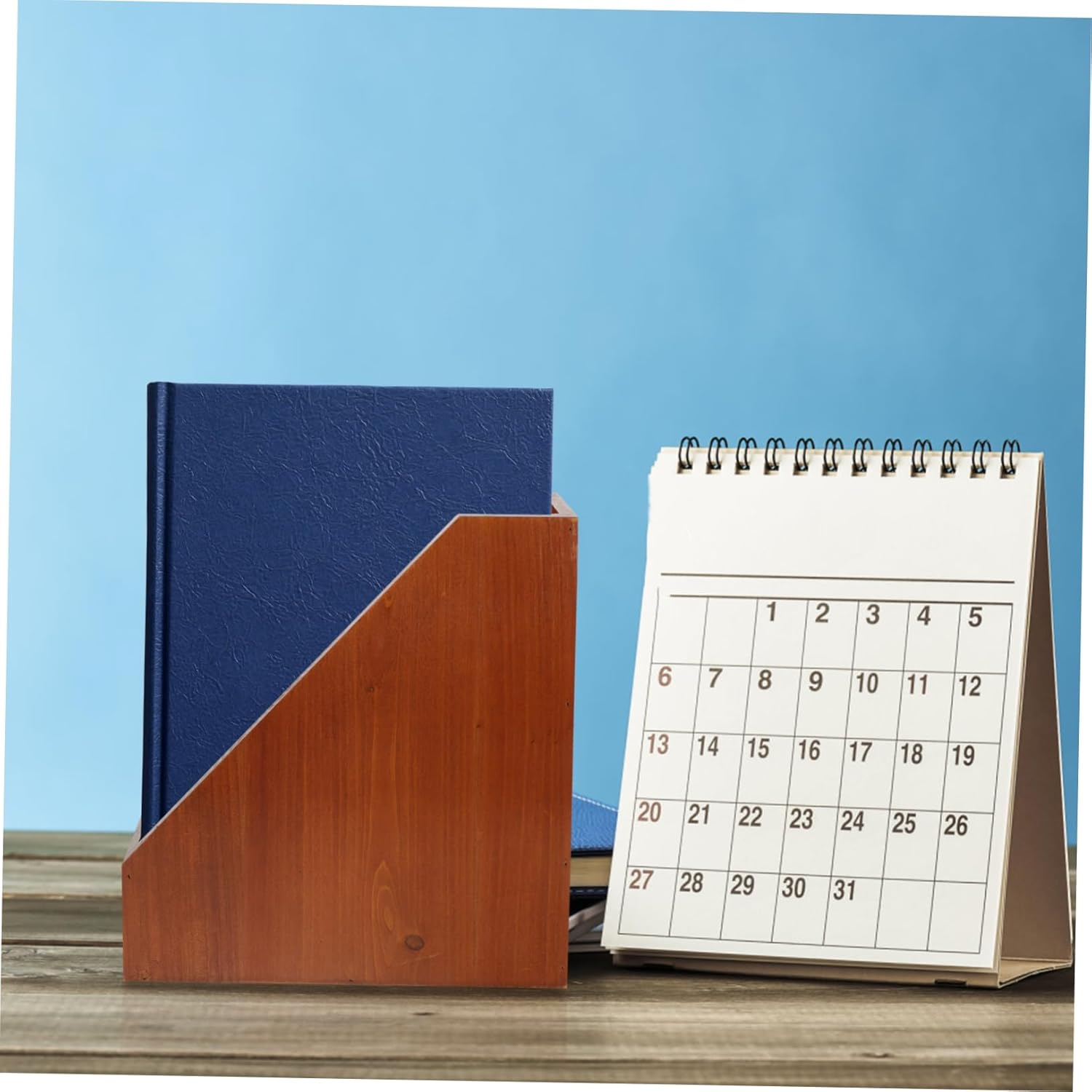 Operitacx Solid Wood Storage Box for Desktop Organization Lidless Wooden Box for Office Supplies and Home Decor for Desk Accessories image number 4