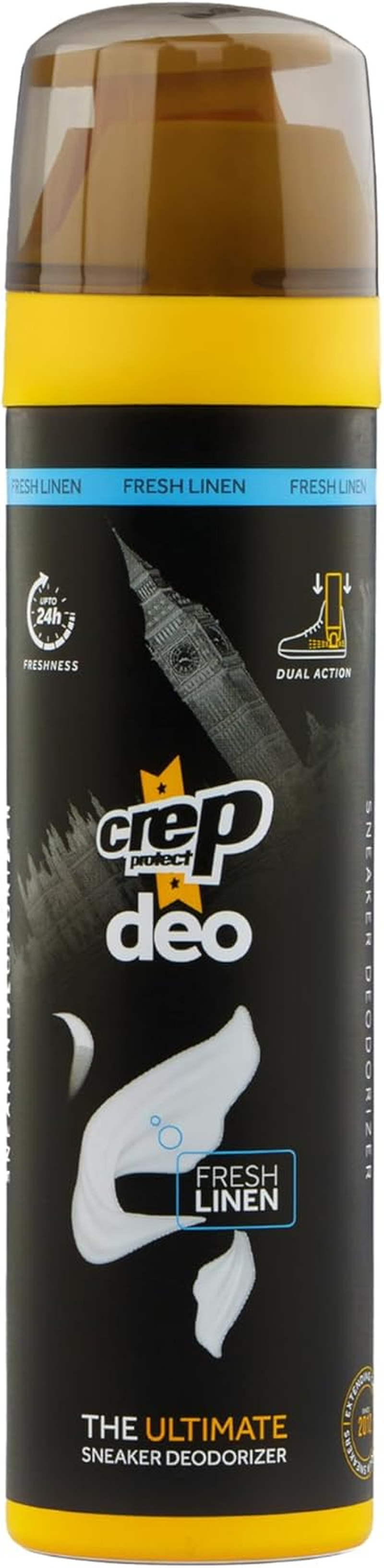 Crep Protect Shoe Deodorizer Spray - Foot & Shoe Odor Eliminator for Smelly Shoes, Sneakers, Boots, Suede & Nubuck - 24-Hour Freshness, Refreshing Scent (5.07Oz), Black, One Size image number 5