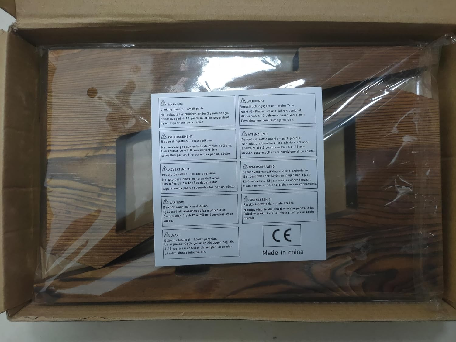 Meafeng 6.5 Inch Wooden Picture Frame Stand, Plate Display Stand, Tabletop Decorative Picture Stand for Display Collection (Wood Color)