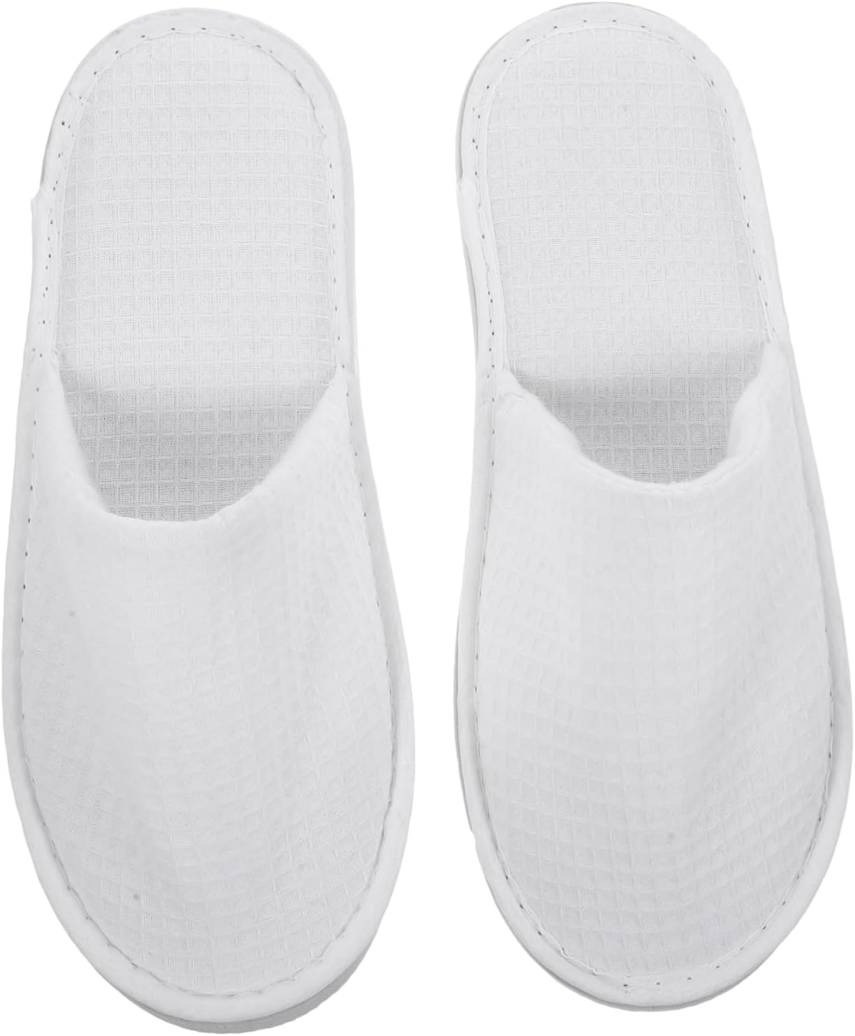 Disposable Hotel Slippers 2 Pairs Lightweight Non-Woven Fabric Travel Salon Guest Home Use image number 1